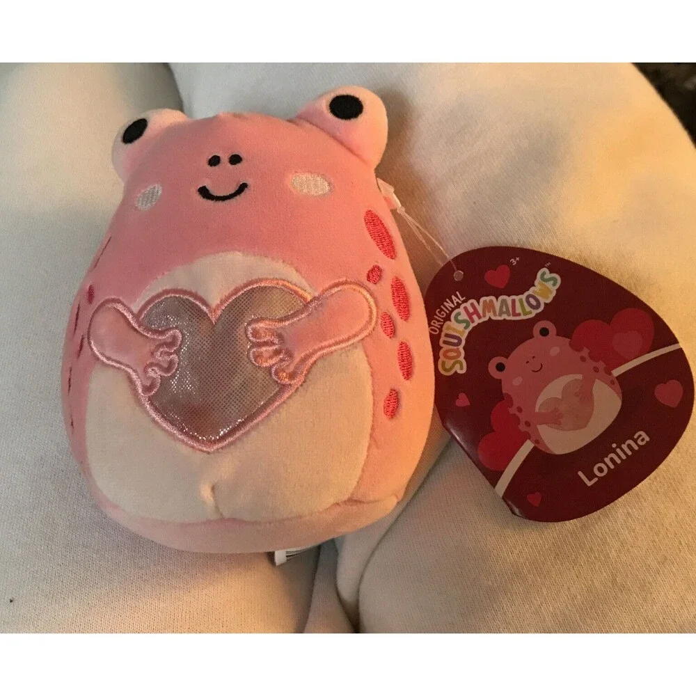 Squishmallows Valentine Lonina the Frog  Brand New 4.5